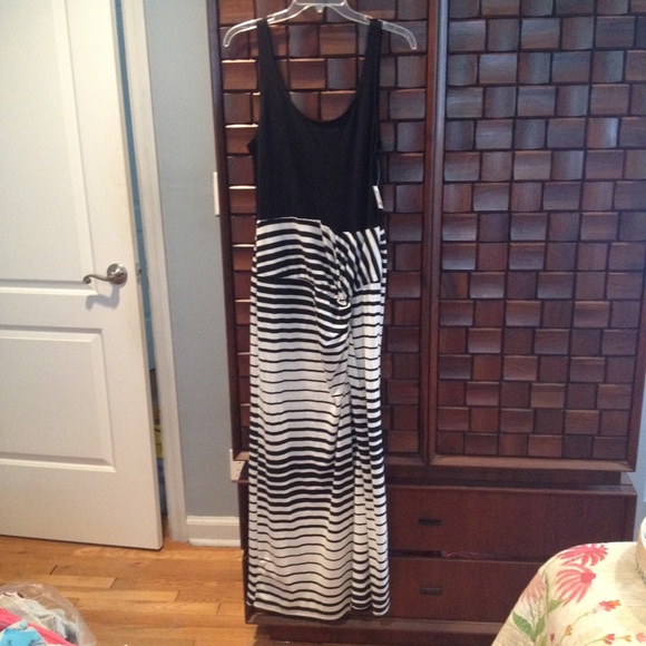 Black and White Maxi Dress