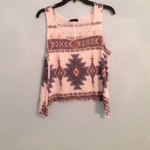 White Aztec tank