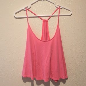 PINK Victoria's Secret coral spaghetti crop!
