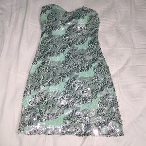 Homecoming strapless dress