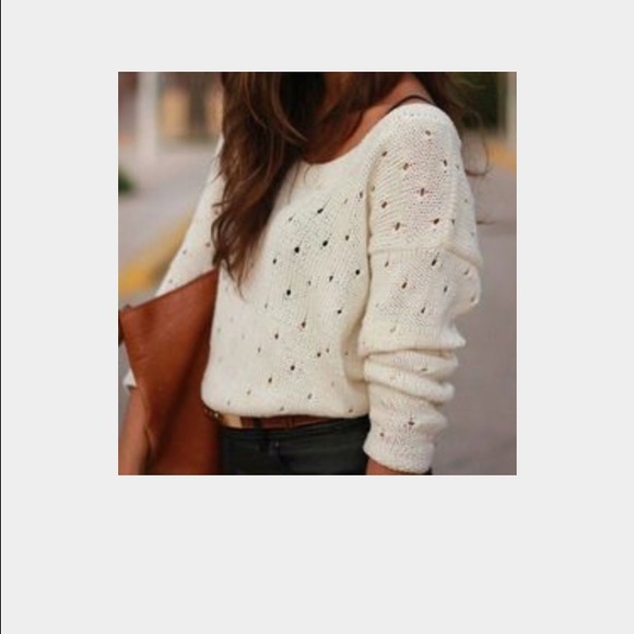 Abercrombie cream sweater