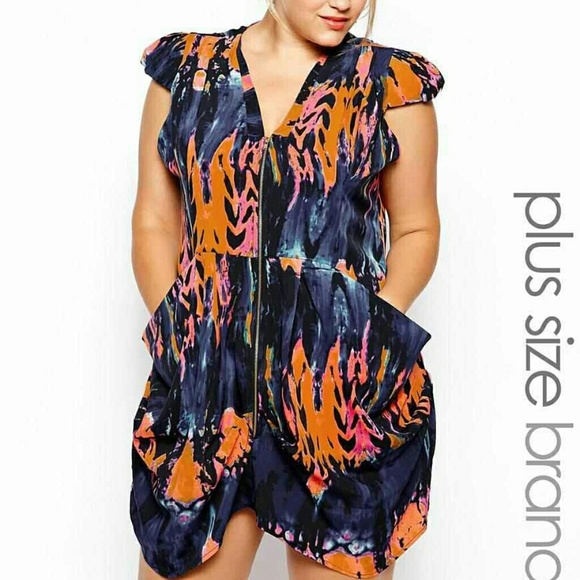 AX Paris Plus Size Front Zip Dress