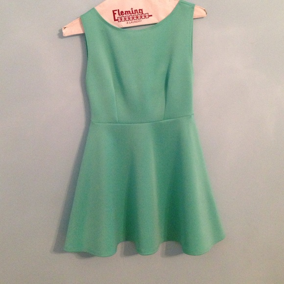 Mint green dress
