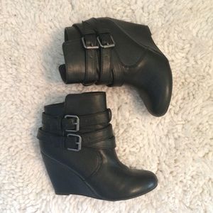 Nine West Black, Wedge Boots