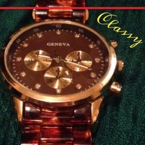 Tortoise shell watch