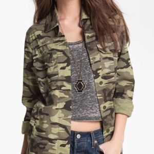 camouflage army print jacket