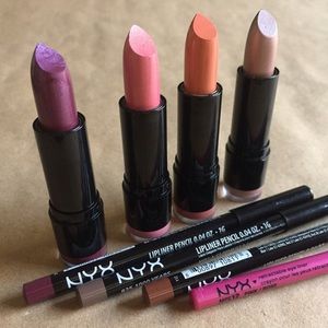 NYX Lipstick Makeup Cosmetics Bundle NEW