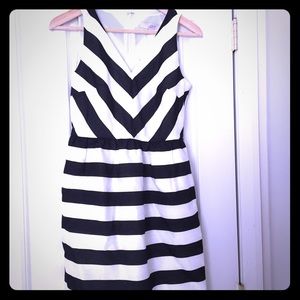 Black & white striped dress