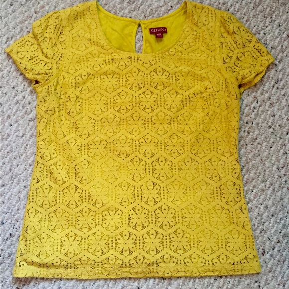 Yellow Lace Top
