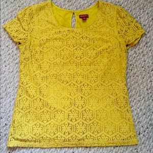 Yellow Lace Top
