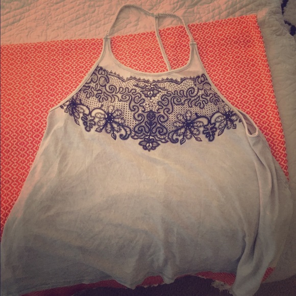 Vintage detailed cotton tank top!