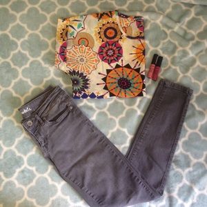 Gray Aeropostale Skinny Jeans