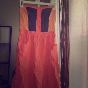 Target brand tube color block dress size Medium