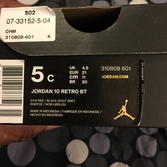 Retro 10's size 5c - Picture 2 of 4
