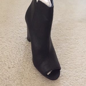 Black Open Toe Boots