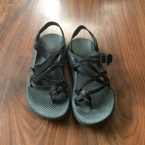 Black Chacos with elegant double strap