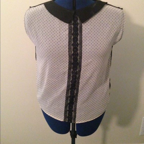 Collared chiffon shirt