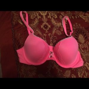 Neon light pink bra