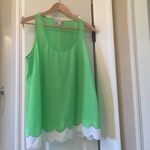 Lilly Pulitzer silk top.  Sale $35