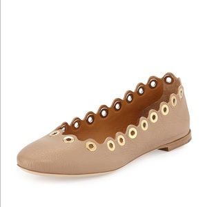 Chloe ballet flats beige rose color