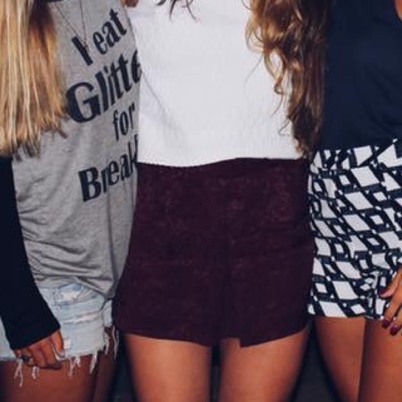 Maroon Ann Taylor skort - Picture 1 of 1