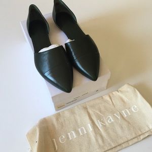 JENNI KAYNE d'orsay flats, HUNTER GREEN 💫
