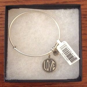 Alex and Ani Open Love Silver Bracelet