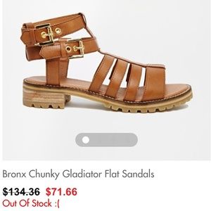 ASOS Bronx Chunky Leather Sandals