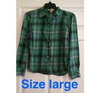 Arizona plaid button up ❌❌sold❌❌