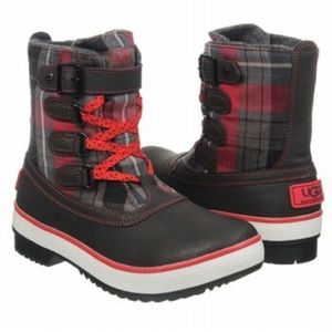 Red plaid ugg snow boots- final price!