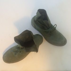 Lucky Brand Green Leather boots