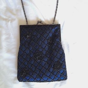 ▪️Dark Blue Beaded Mini Bag▪️