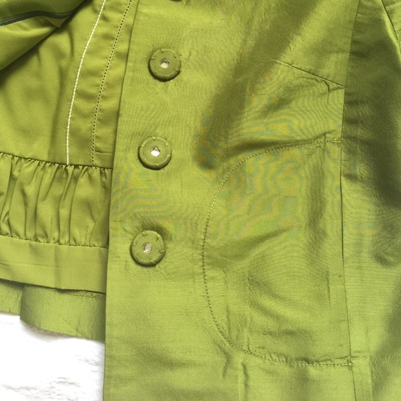 Stylish green silk blazer - Picture 4 of 4