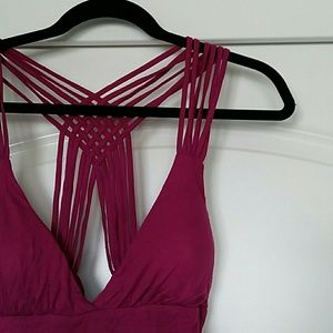 NWT Adorable Strappy Halter Top in Fuchsia
