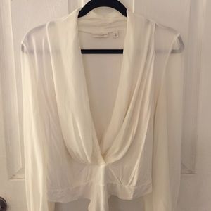 Eva Mendes brand - White Long Sleeve Body Suit