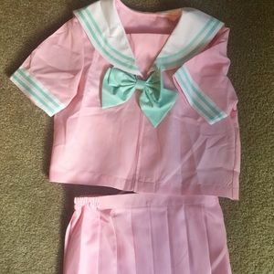 Pink Japanese Sailor Uniform cosplay (seifuku)