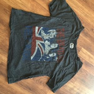 Beatles graphic crop top