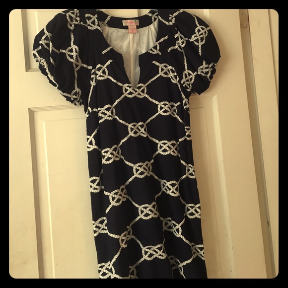 Sailor knot navy dress