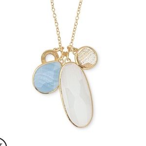 Stella & Dot New Trinity Pendant - Gold