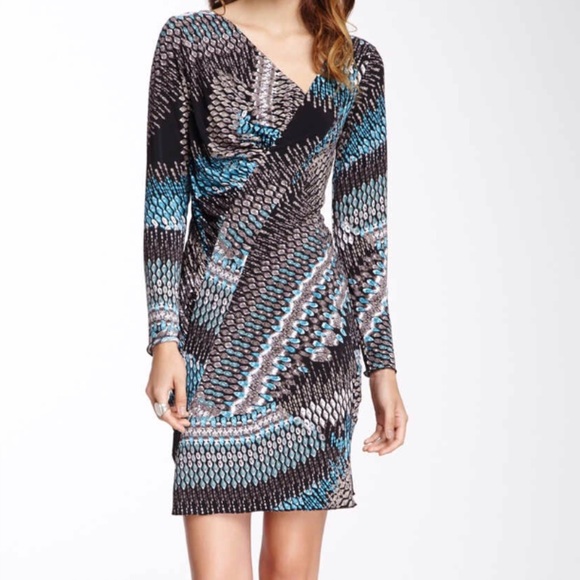 My Tribe Asymmetrical Neck Printed Dress, NWOT - Picture 1 of 3