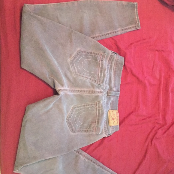 True religion light purple fade skinny jean 26 - Picture 2 of 3