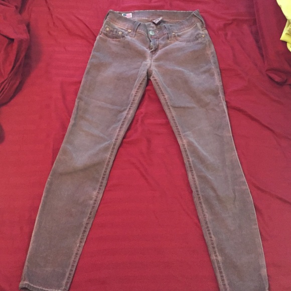 True religion light purple fade skinny jean 26 - Picture 3 of 3