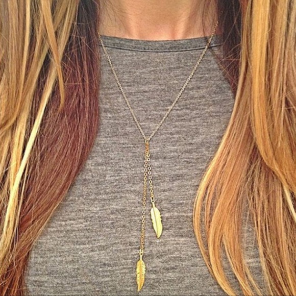 Jewelry - Gold Plated Leaf Chain Necklace
