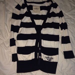 Dark navy/ white cardigan