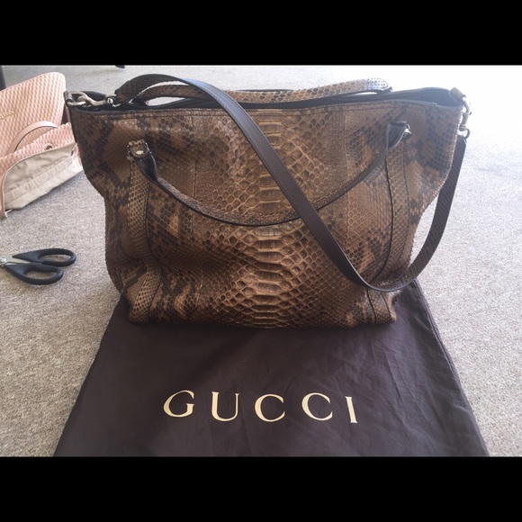 🚫SOLD AT EBAY 🚫Gucci python brand new bag - Picture 1 of 4