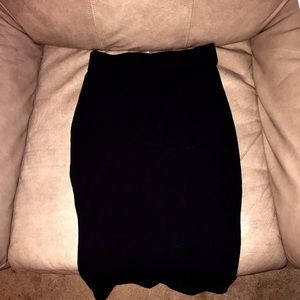 Black pencil skirt