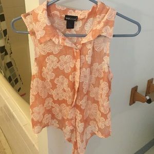 Crop top from wet seal