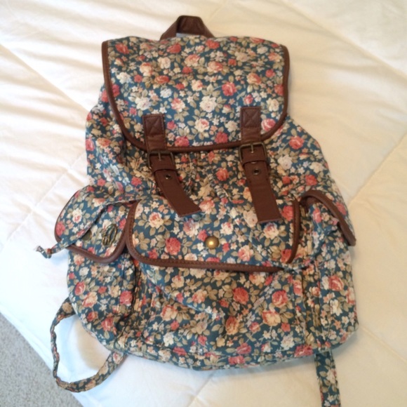 Leather Floral Backpack LOWEST PRICE