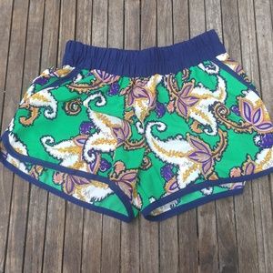 Paisley print flowy shorts