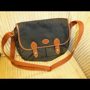 Longchamp crossbody messenger bag in black